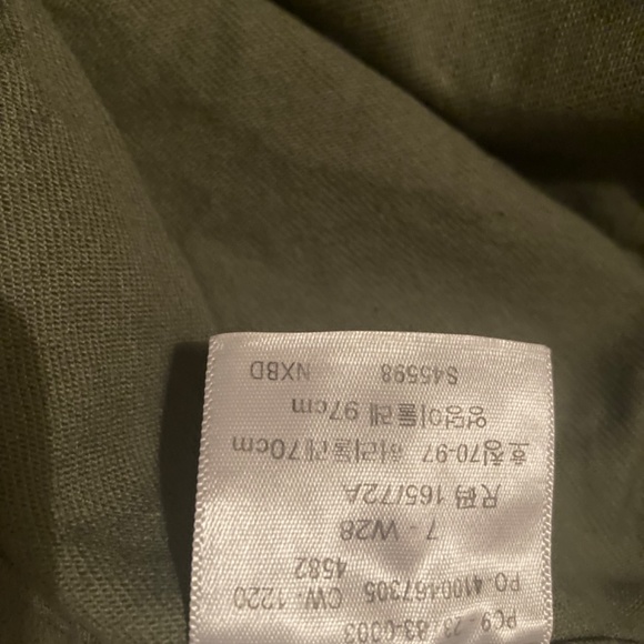 Signature by Levi Strauss & Co. Juniors' High Rise Utility Slim Crop Jeans 7 28 - Picture 7 of 9